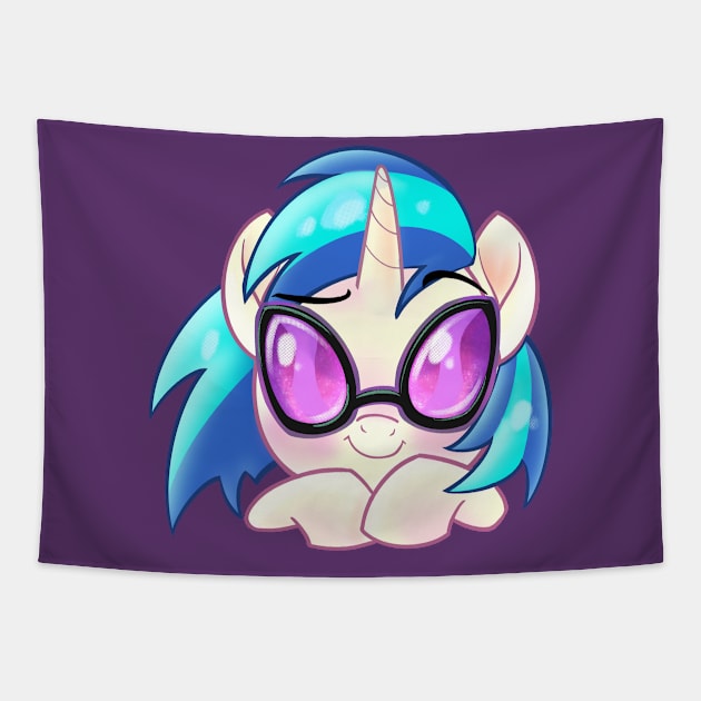 Vinyl Scratch Tapestry by SophieScruggs