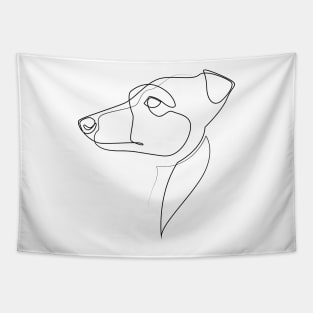 Whippet - one line drawing Tapestry