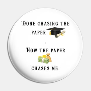 Done chasing paper Pin