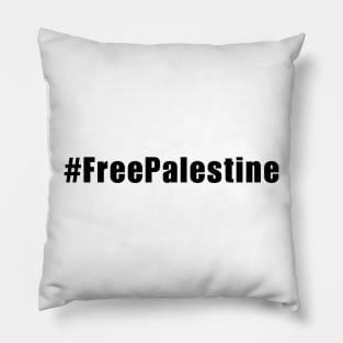 Hashtag Palestine on Dark Pillow