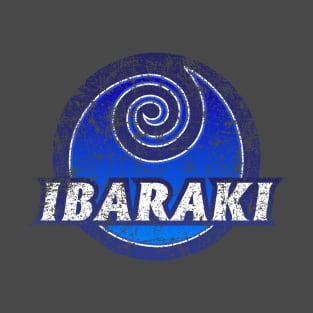 Ibaraki Prefecture Japanese Symbol Distressed T-Shirt