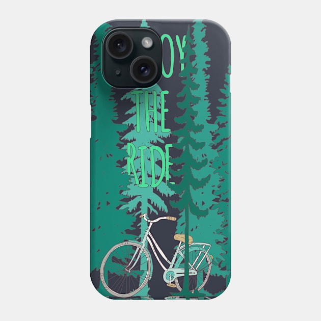 Enjoy The Ride (small and back) Phone Case by Bongonation