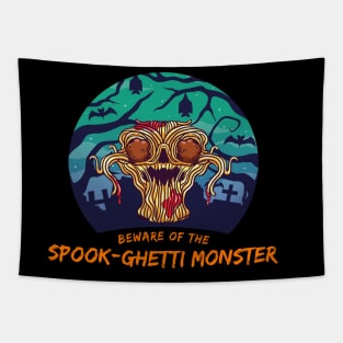 Halloween Flying Spaghetti Monster FSM SpookGhetti Tapestry