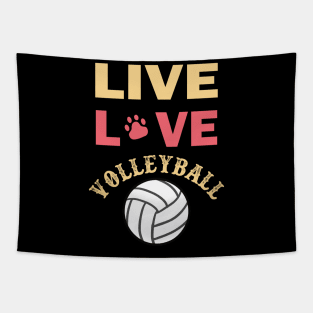 live love volleyball Tapestry