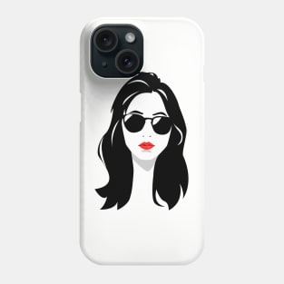 Portrait of a Beauty Woman Phone Case