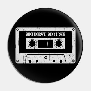 Modest Mouse - Vintage Cassette White Pin