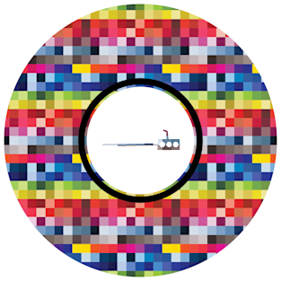 Pixel Vinyl Magnet