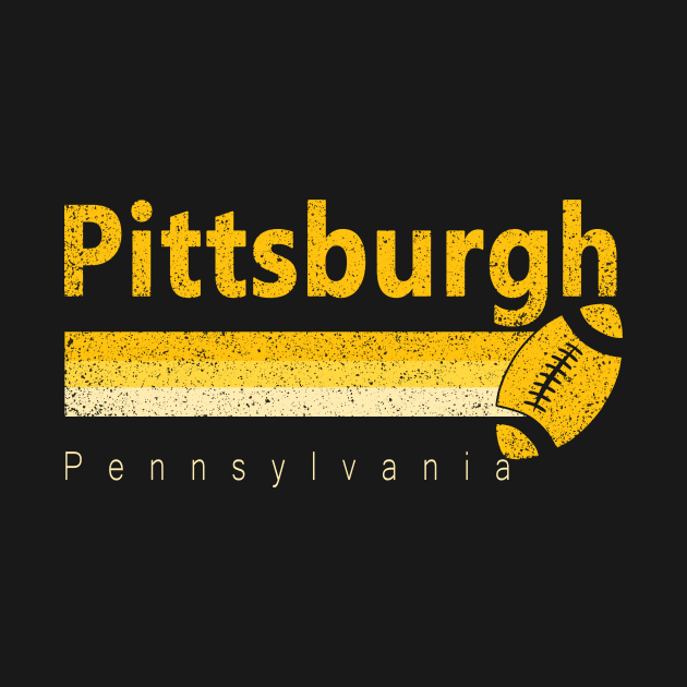 Vintage Pittsburgh Football Retro Pennsylvania For Gameday by boxersettle