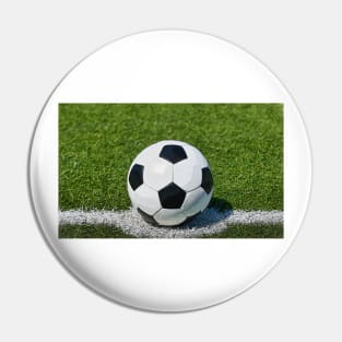 Vintage soccer ball Pin