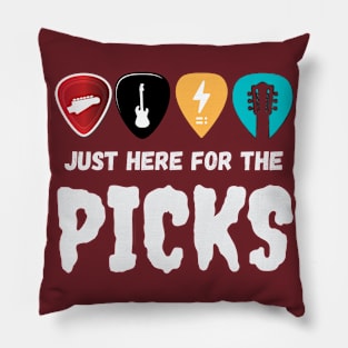 Just Here For The Picks Pillow