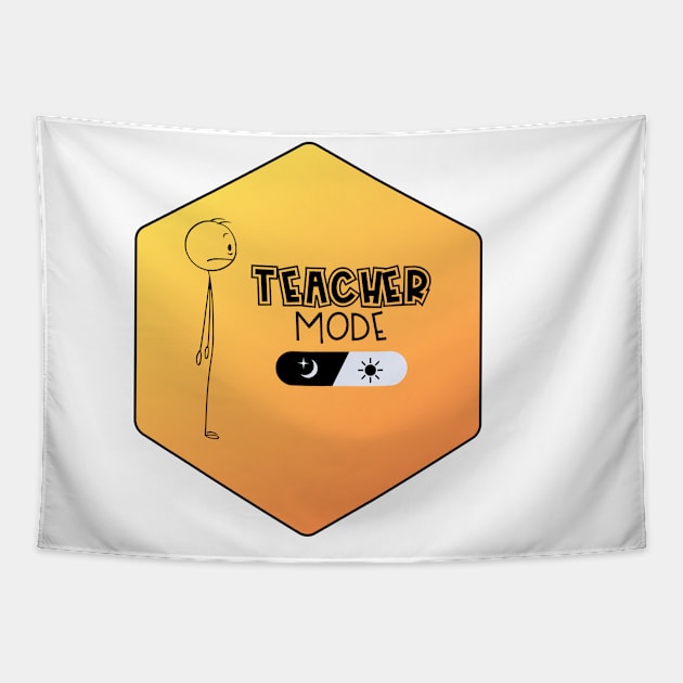 Teacher Mode Limited Edition Unique Design For Teacher Gift Theme Evergreen Tapestry by 3dozecreations