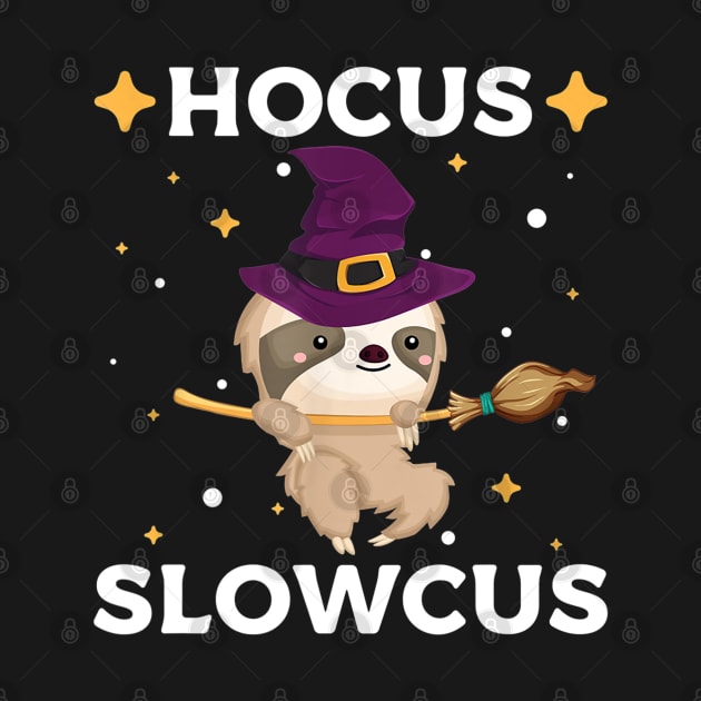 Hocus Slowcus Cute Halloween Sloth Custume by luxembourgertreatable