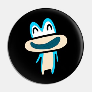 The frog blue smile Pin