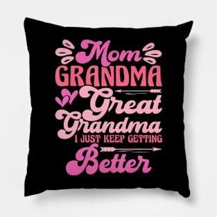 Mom Grandma Great Grandma Trending Mother'S Day Pillow