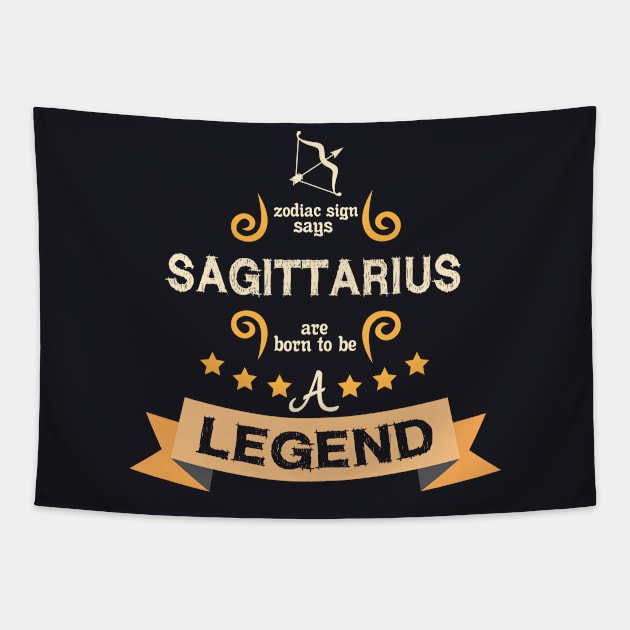 sagittarius, born legend Tapestry by ThyShirtProject - Affiliate