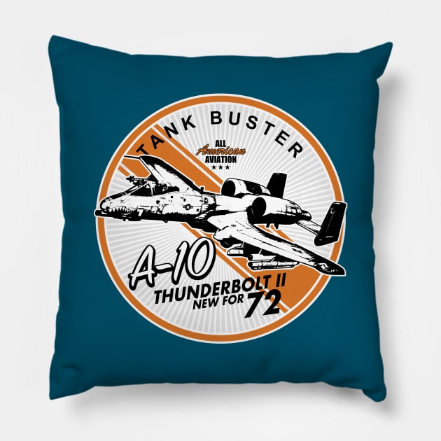 A-10 Thunderbolt II Patch Pillow by TCP