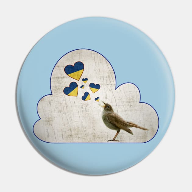 Nightingale Singling for Ukraine Pin by KrissyK