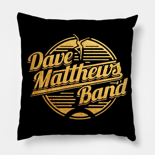 #DMBLOGO Dave Matthews Band Gold Pillow by mashudibos