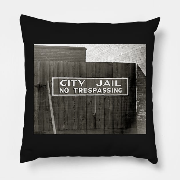 City Jail, 1939. Vintage Photo Pillow by historyphoto