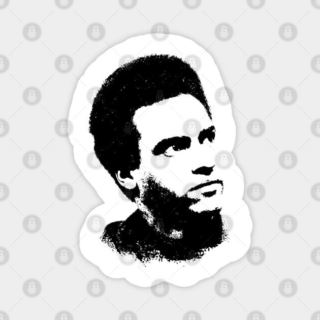 Huey Newton Portrait Pop Art Magnet by phatvo