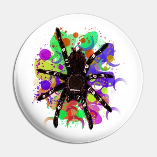 Tarantula Paint Splatter 5 Pin