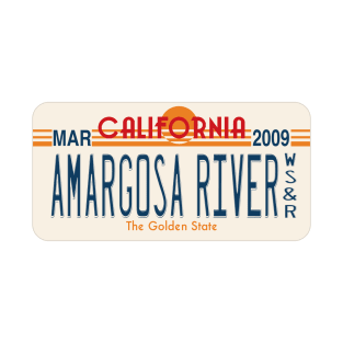 Amargosa River Wild, Scenic and Recreational River license plate T-Shirt