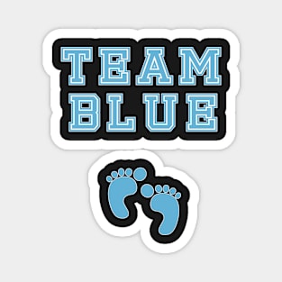 Team Blue Boy Baby Shower Gender Reveal Party Cute Funny Gift Magnet