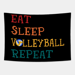 Eat Sleep Volleyball Repeat Volleyball Lovers Tapestry