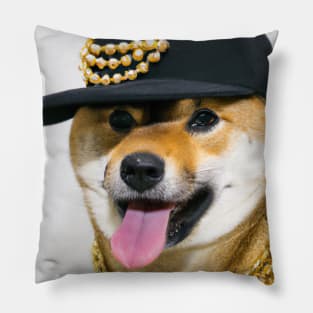 Cool Dog with Cap Pillow