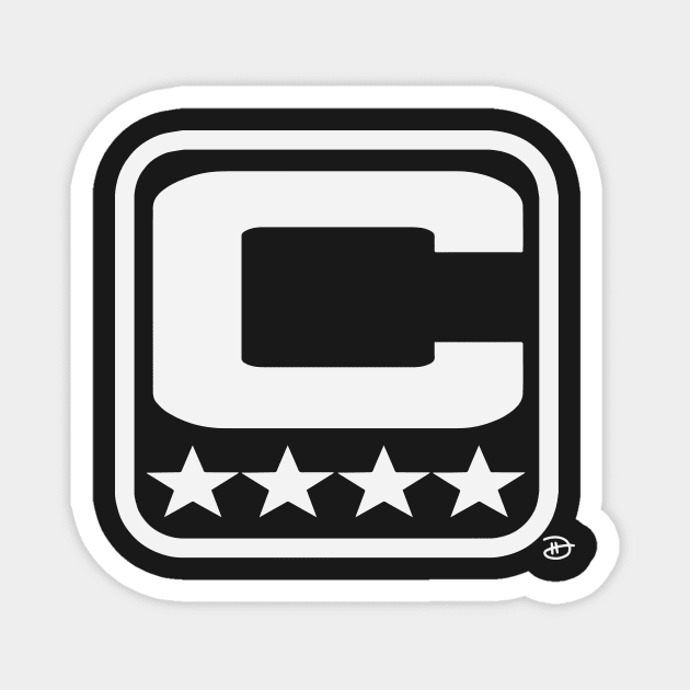 Captains Patch Magnet by dhartist