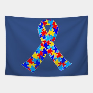 Autism Ribbon for Autism Pride and Awareness Tapestry