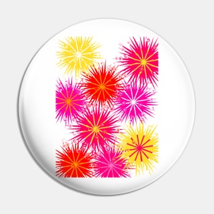 Abstract Flowers Pin