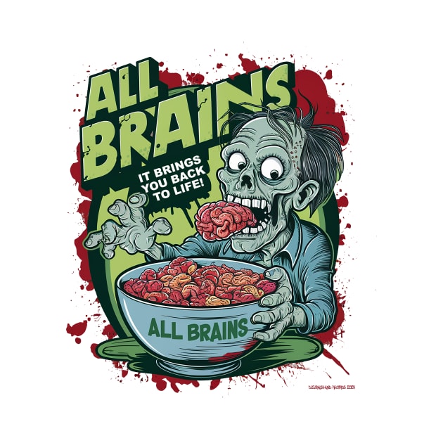 All Brains Cereal by Dizgraceland