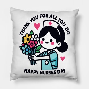 Caring Nurse's Day Gratitude Pillow