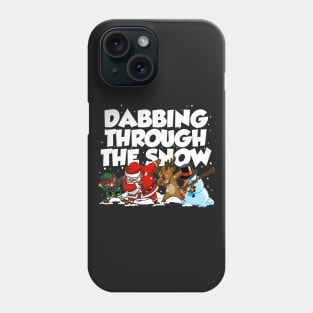 Dabbing Santa Christmas Tshirt Gift Dab Santa Claus T-Shirt Phone Case