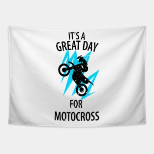 Motocross Biker Freestyle Stunt Tapestry