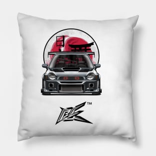 SUBARU IMPREZA WRX GC8 BUGEYE gray Pillow