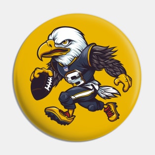 Bald Eagle American Football Pin