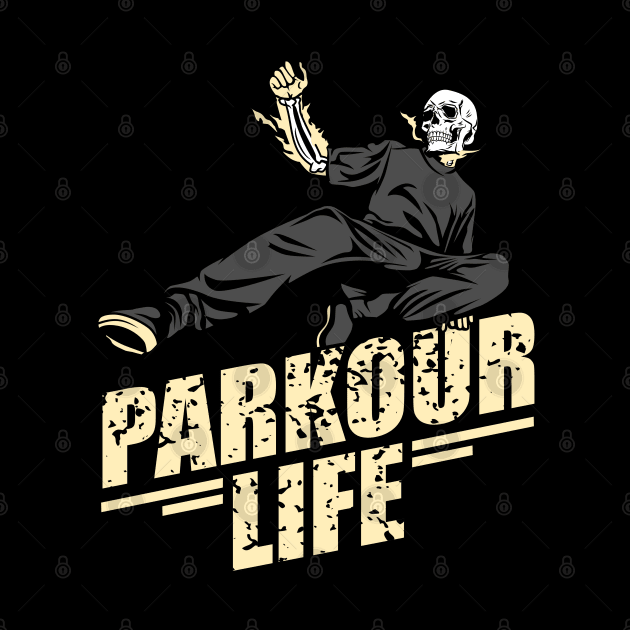 PARKOUR SKULL by beanbeardy