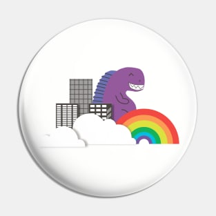 Peaceful Godzilla Pin