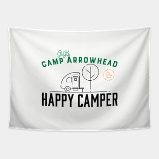 Camp Arrowhead Happy Camper Tapestry