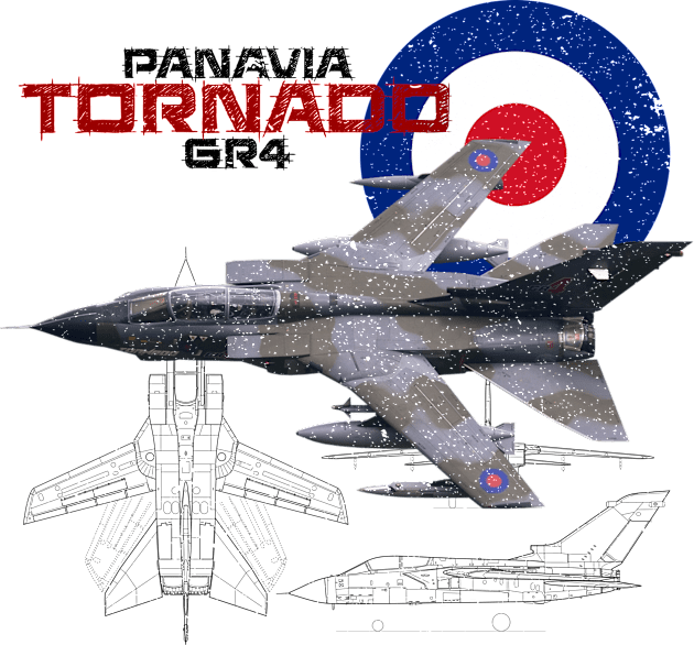 British Panavia Tornado GR4 (light) Kids T-Shirt by NorthAngle