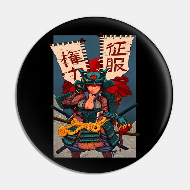 Samurai Chillhop Pin by Alice Chevalier