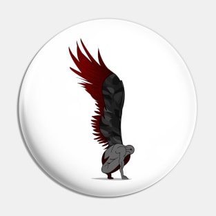 Evil Red Angel Wings T-Shirt Pin