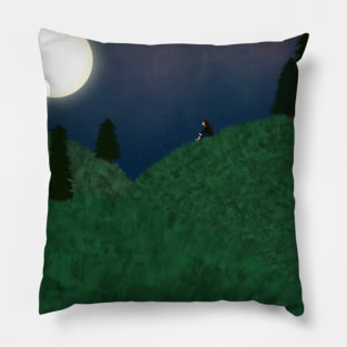 Looking at the Moon Pillow