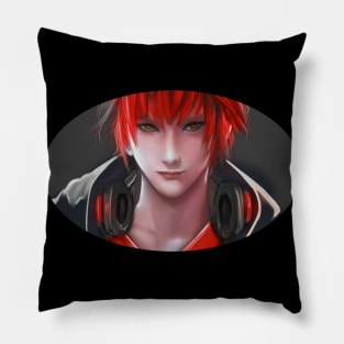 Red Hair 707 mystic messenger Pillow