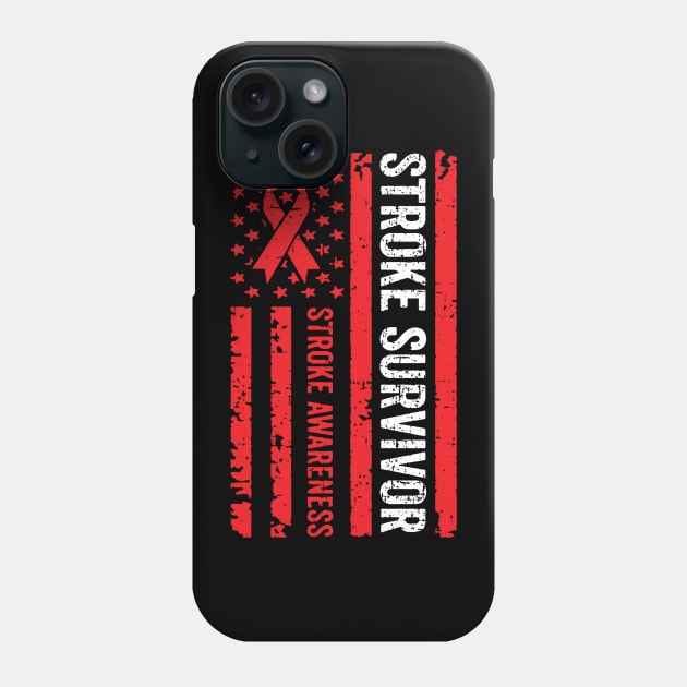 Stroke Survivor Heart Stroke Awareness Wear Red in February Phone Case by _So who go sayit_