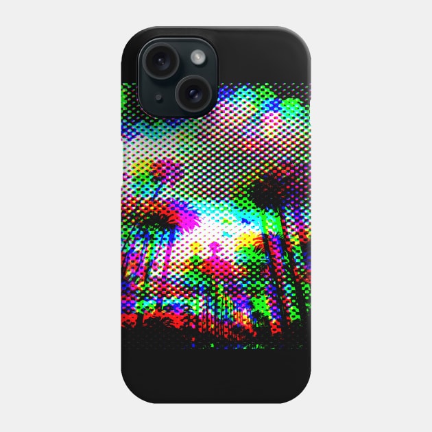 California Los Angeles Santa Monica Palm Trees Phone Case by fatpuppyprod