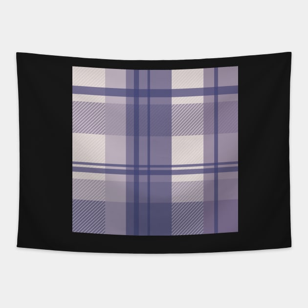 winter plaid in cool lavender and sand seamless pattern Tapestry by nobelbunt