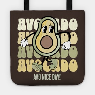 Avocado - Avo Nice Day - Retro Funny Avocado Tote